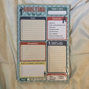 Adulting To-Do Note Pad